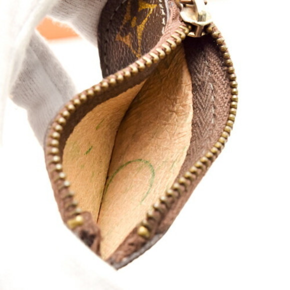 Louis Vuitton Pochette Cleat Coin Case Leather Wallet Brown - Picture 10 of 10